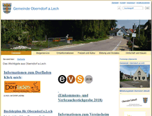 Tablet Screenshot of oberndorf-am-lech.de